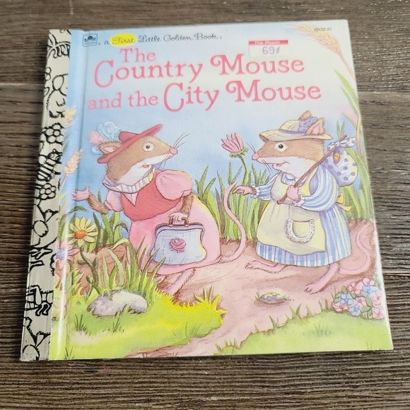 Rare Vintage 80s The Country Mouse and the City Mouse Little Golden Book - Picture 1 of 9